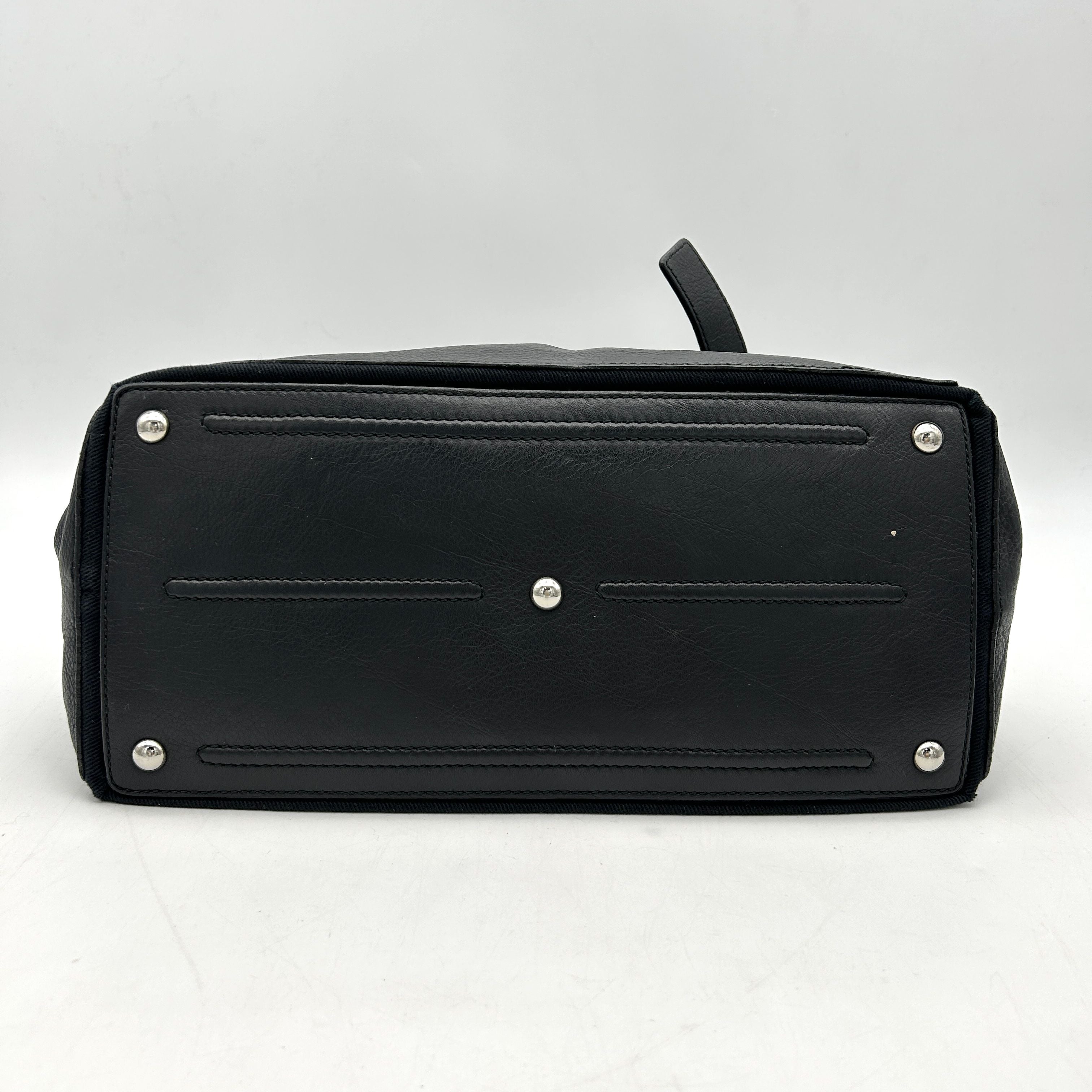 Pre-owned Yves Saint Laurent Leather Top Handle Bag - Black Shoulder Bags, Handbags LA6001