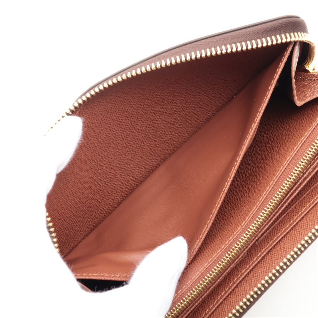 Louis Vuitton monogram zipper wallet M42616 round zipper wallet