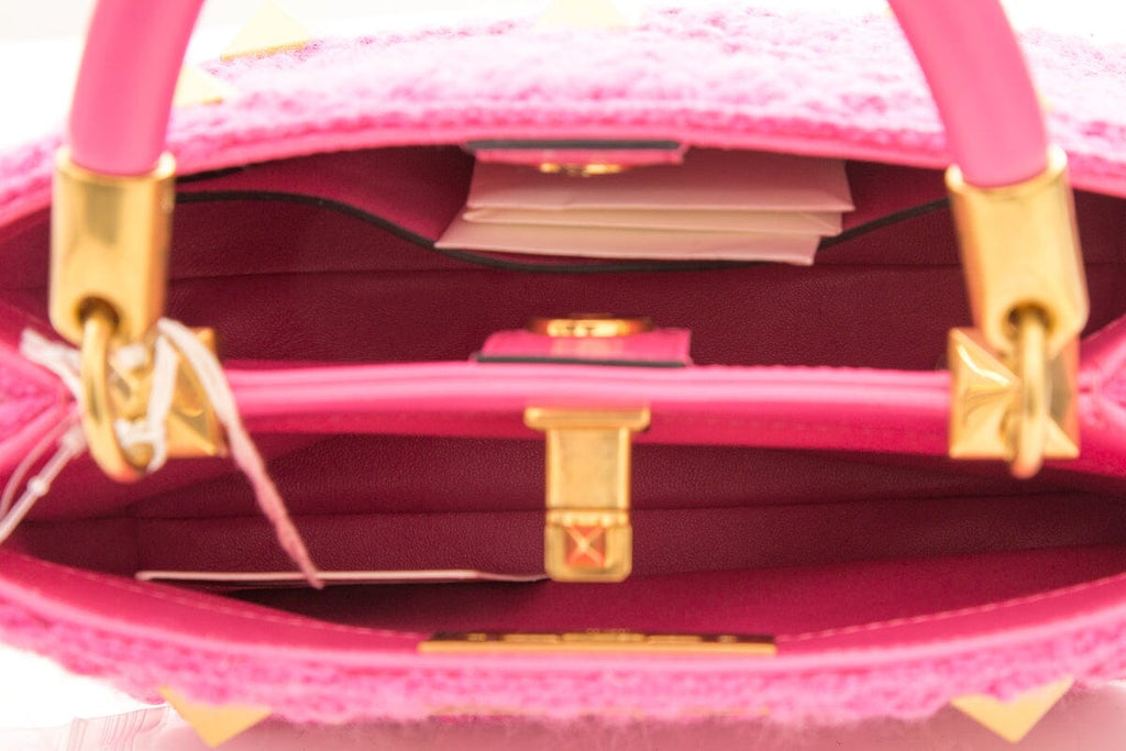 Valentino Pink Roman Stud Handbag NWT