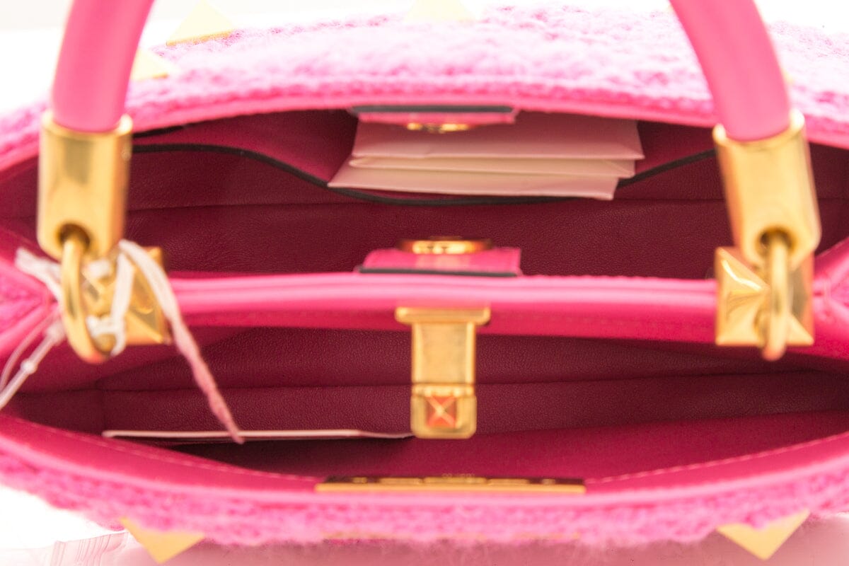 Valentino Pink Roman Stud Handbag NWT