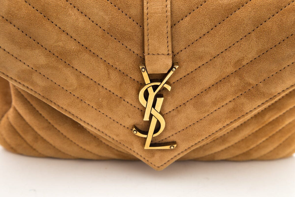 Saint Laurent Camel Medium College Handbag