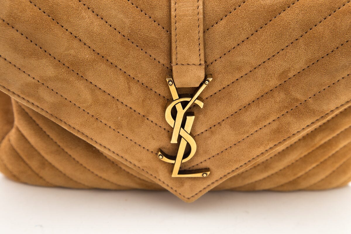 Saint Laurent Camel Medium College Handbag