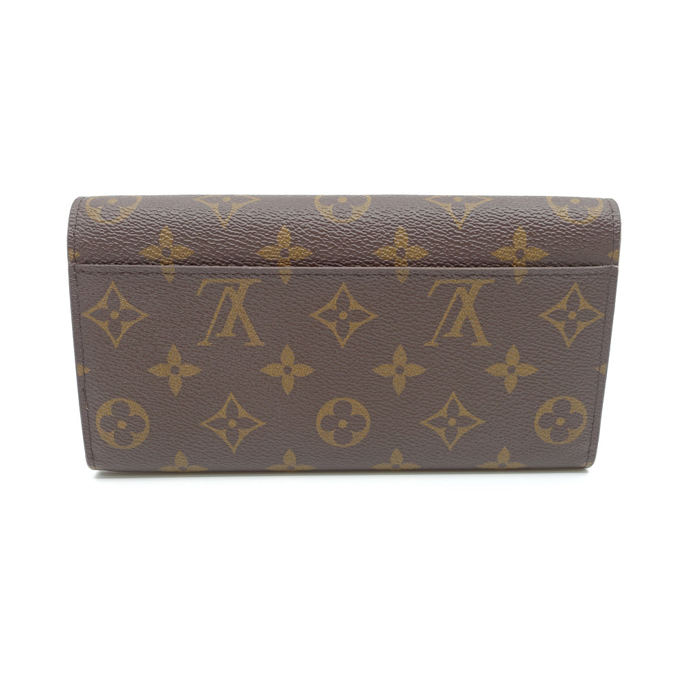 Louis Vuitton Portefolio Sarah M60531 Monogram Canvas Long Wallet G
