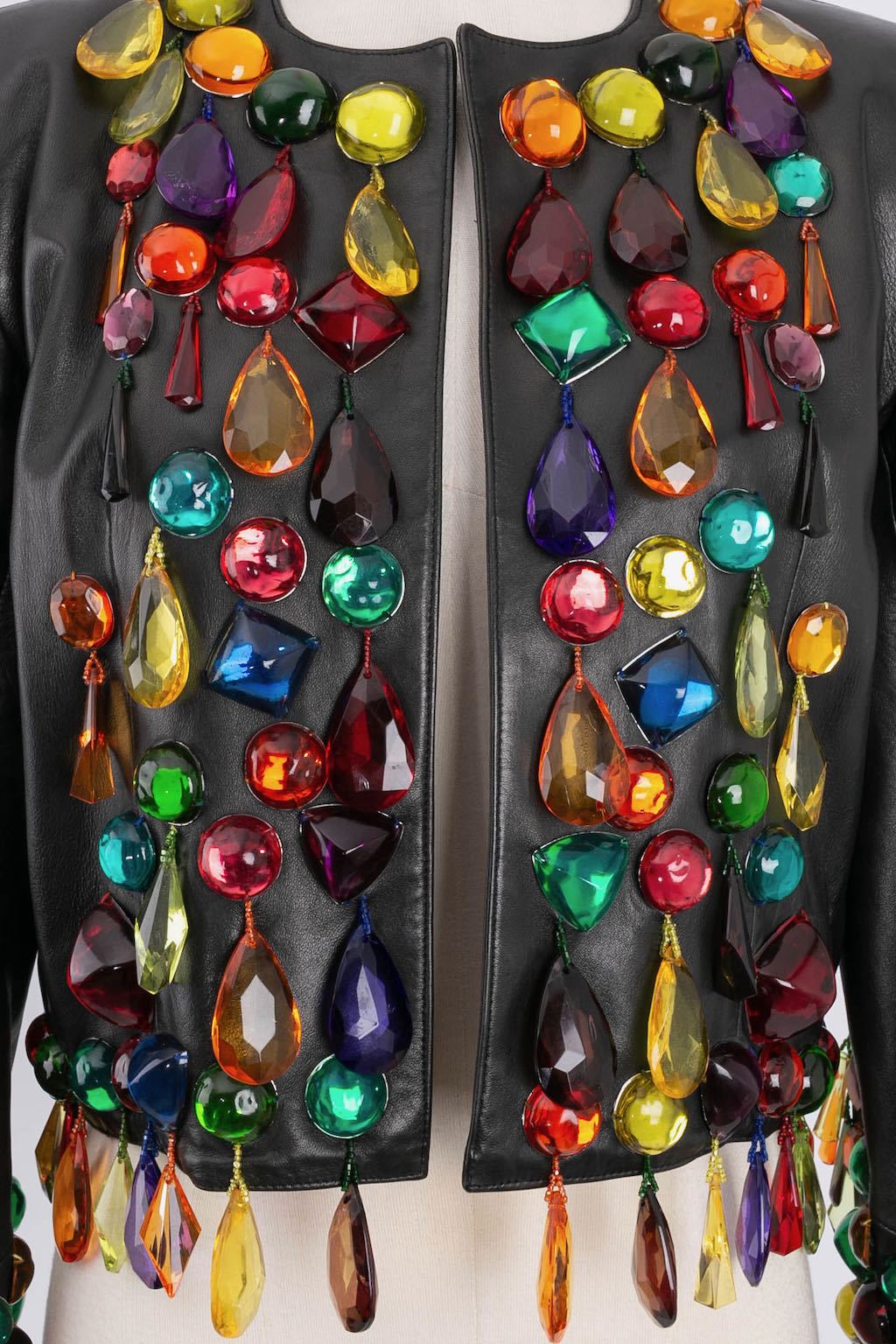 Tailleur en cuir Yves Saint Laurent