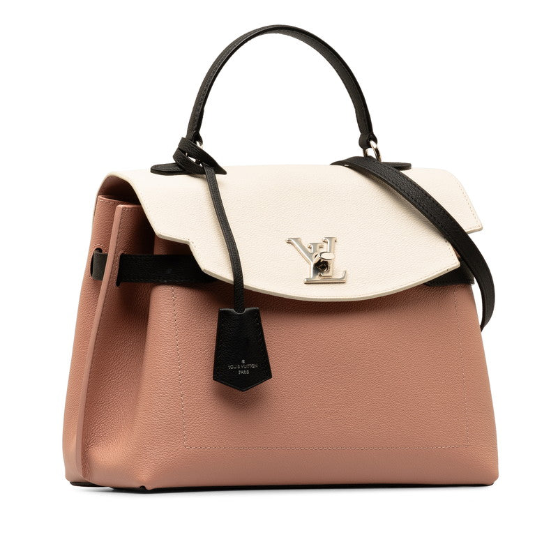 Louis Vuitton Locky Eve MM Handbag S Bag 2WAY M52787 Rose Valley Brommait Noir Pink Leather  Louis Vuitton