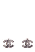 Chanel '13 CC Globe Gunmetal Earrings