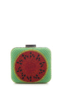 Sarah's Bag Green Beaded Watermelon Cross-Body