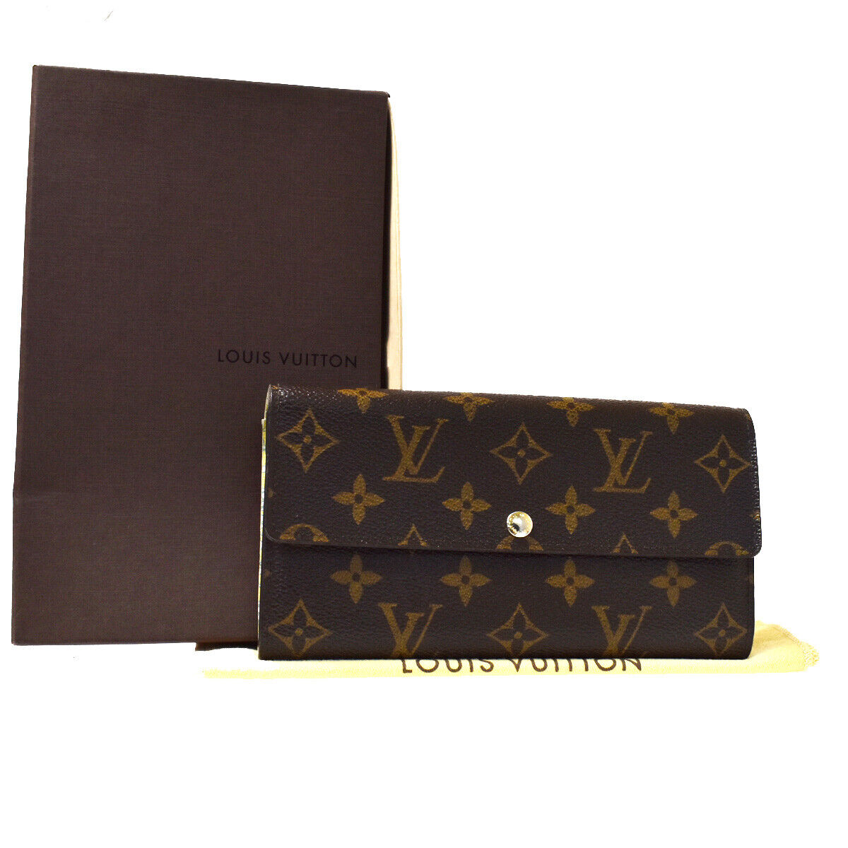Louis Vuitton Portefeuille Sarah  Canvas Wallet  ()