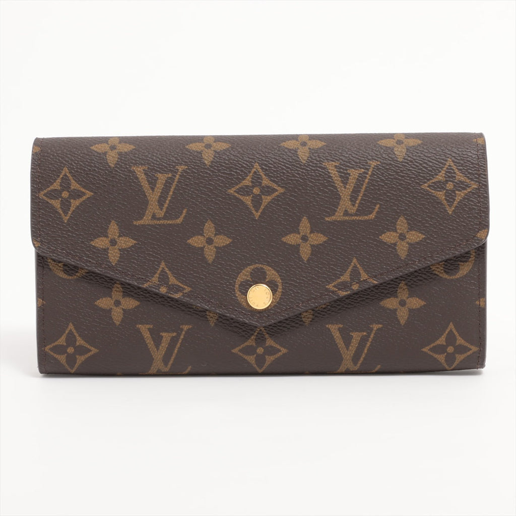 Louis Vuitton Monogram Portefoliosara M60531 Brown Long   Wallet