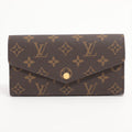 Louis Vuitton Monogram Portefoliosara M60531 Brown Long   Wallet