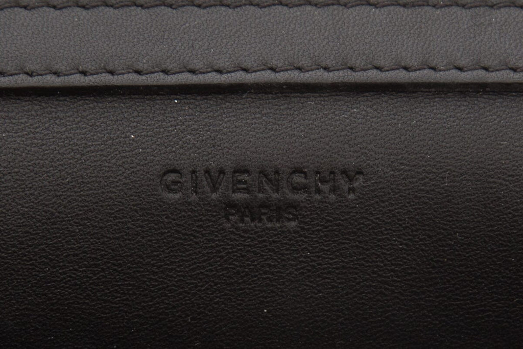 Givenchy Black & Cream Spotted Snake Skin Leather Studded Cross-Body