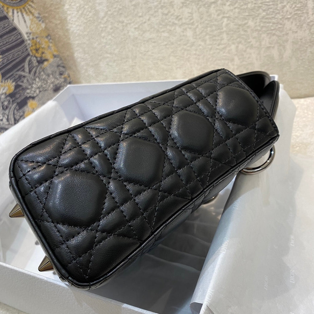 GLAMI Small Lady Bag Silver Hardware, Black, For Women WomenÃ¢â‚¬â„¢s Handbags, Crossbody Bags, 20cm CD