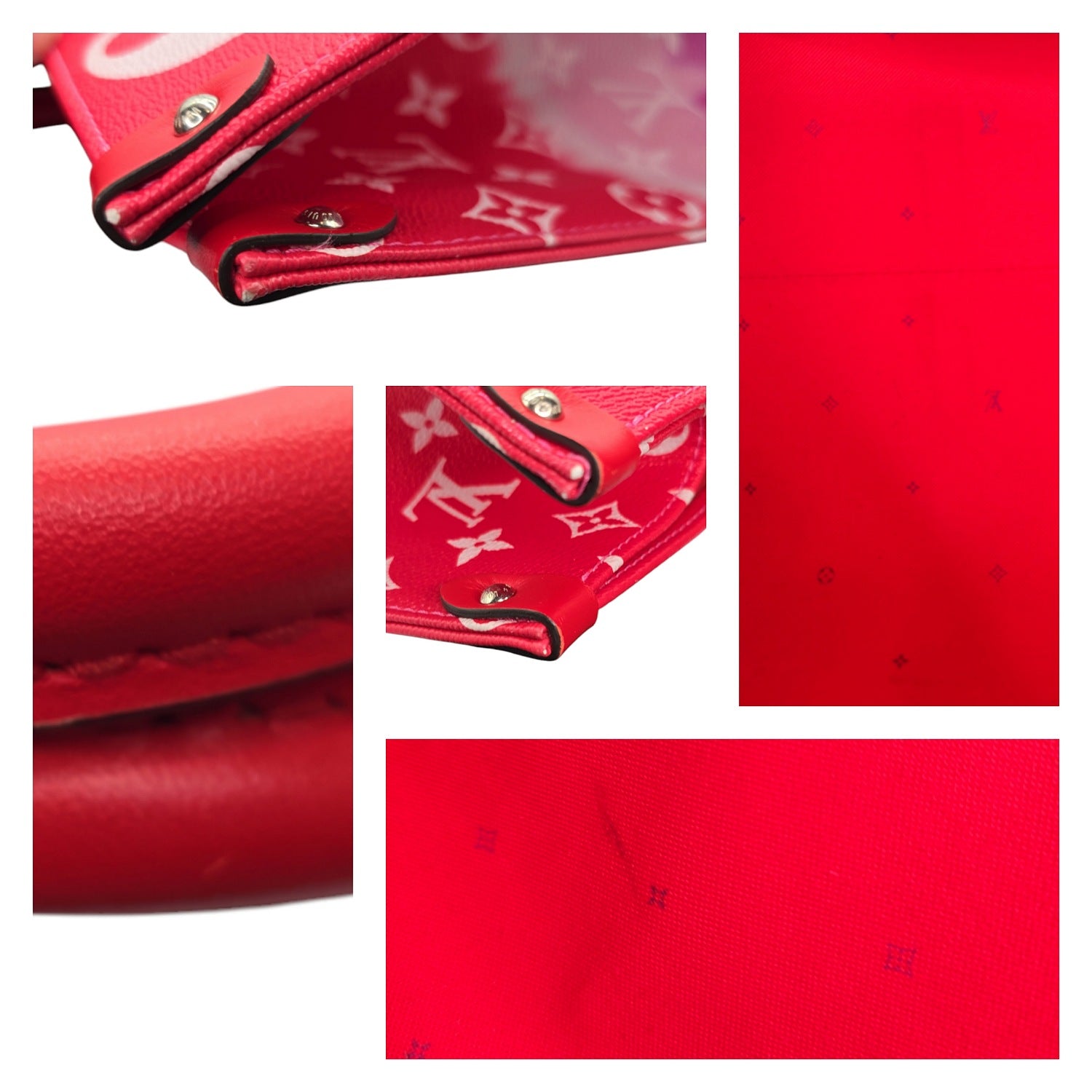 Louis Vuitton Rouge Giant Monogram Escale Onthego GM Tote