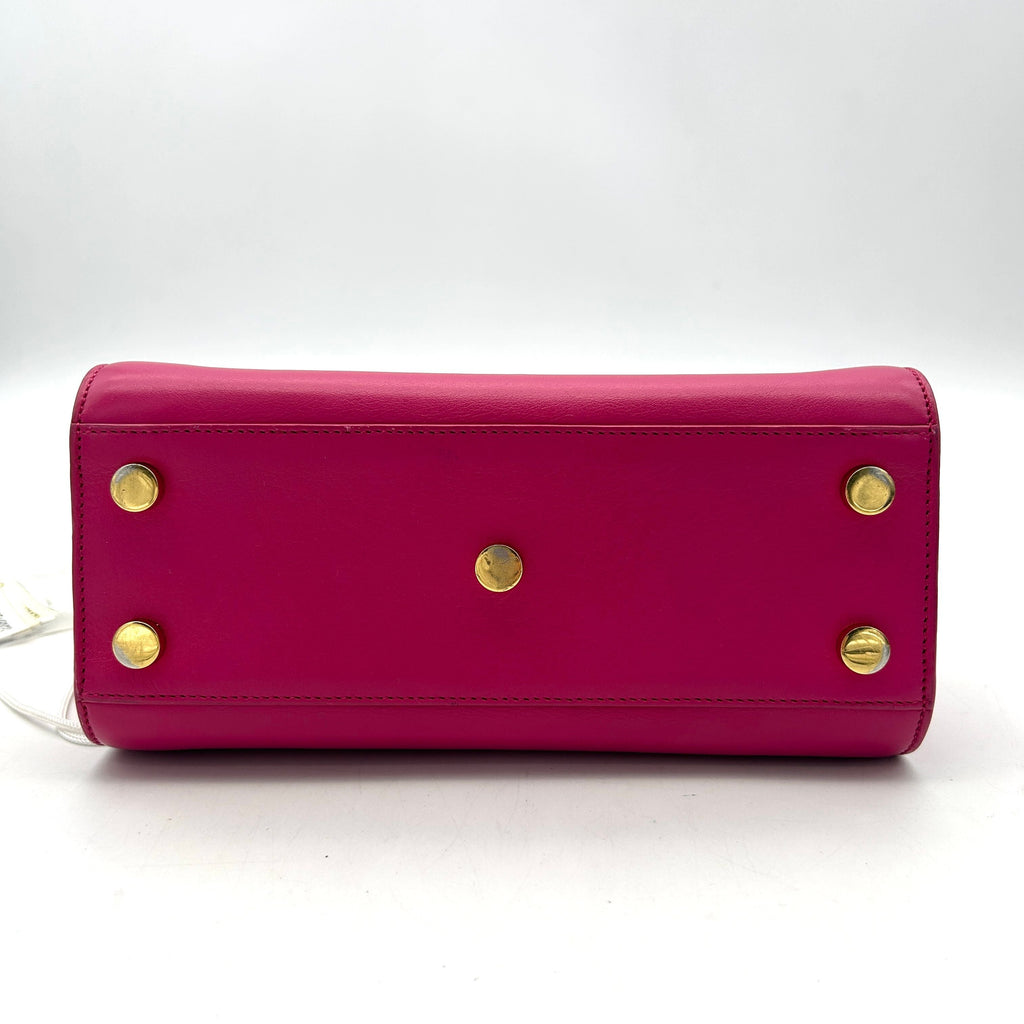 SAINT LAURENT Calfskin Nano Sac De Jour Bubblegum LA8543