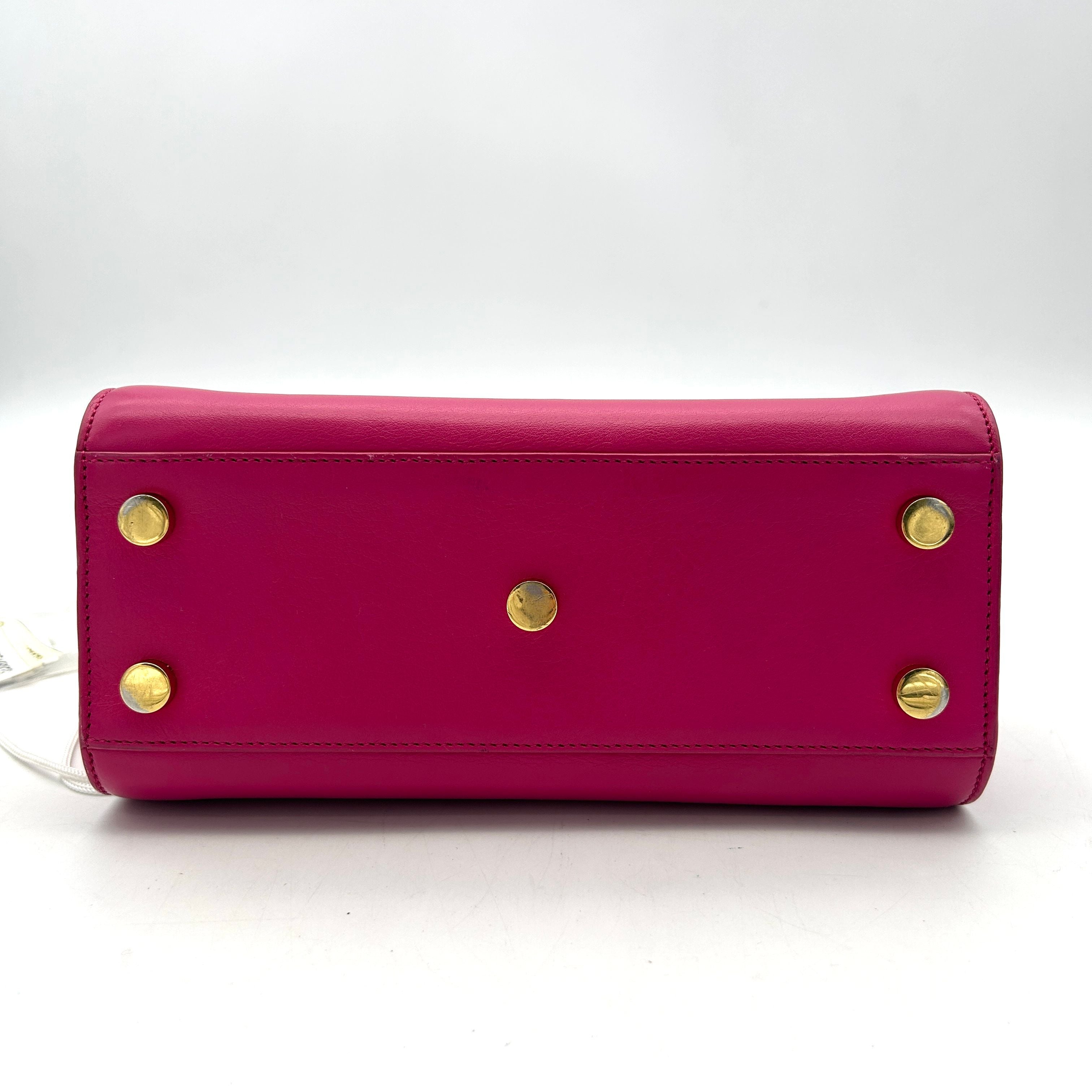 SAINT LAURENT Calfskin Nano Sac De Jour Bubblegum LA8543