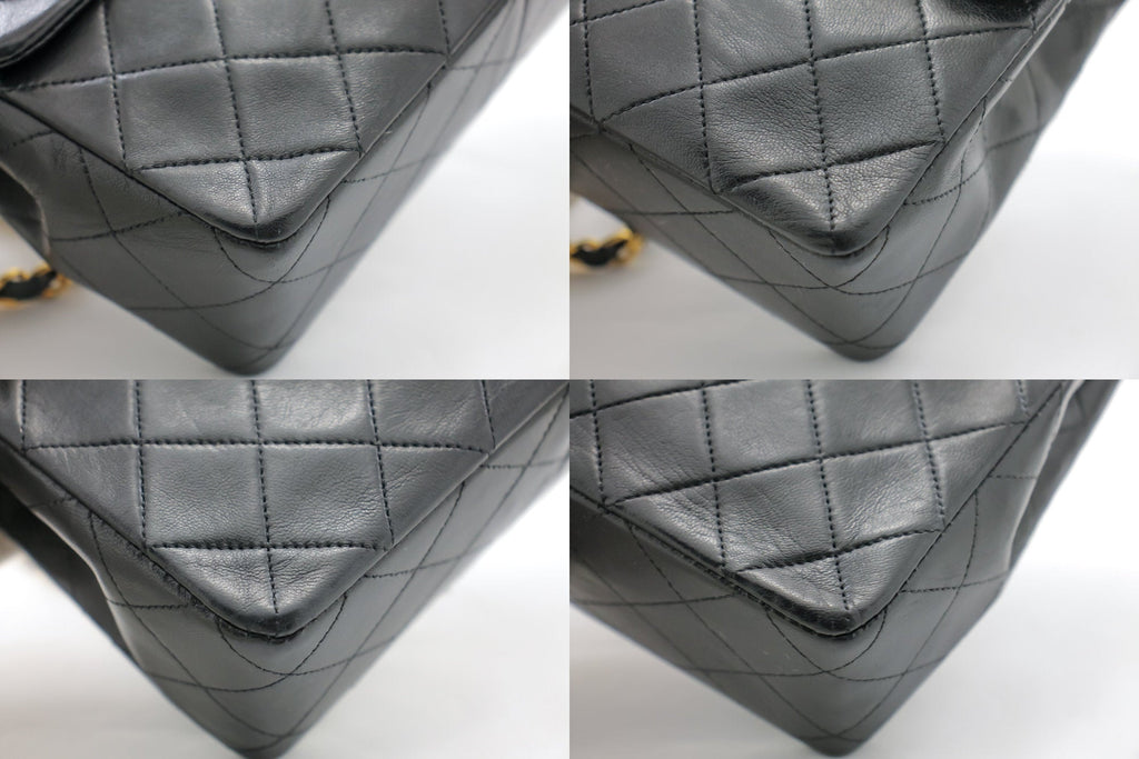 CHANEL Mini Square Small Chain Shoulder Bag Crossbody Black Quilt g36