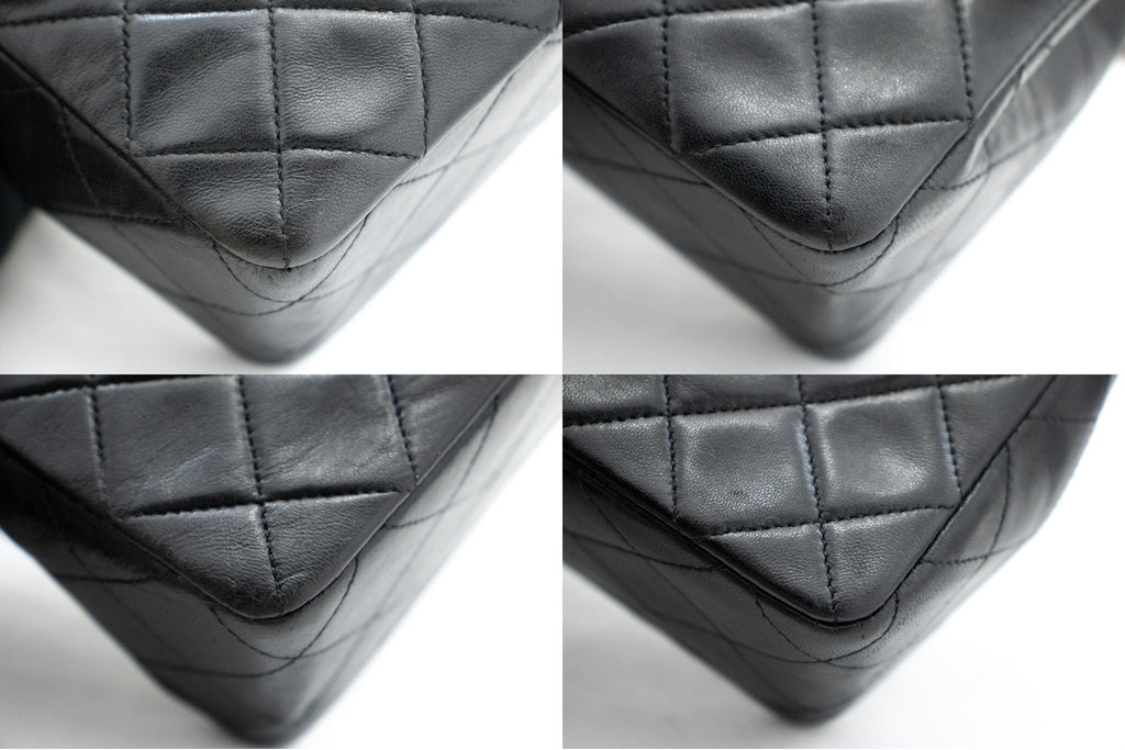 CHANEL Mini Square Small Chain Shoulder Bag Crossbody Black Quilt k83