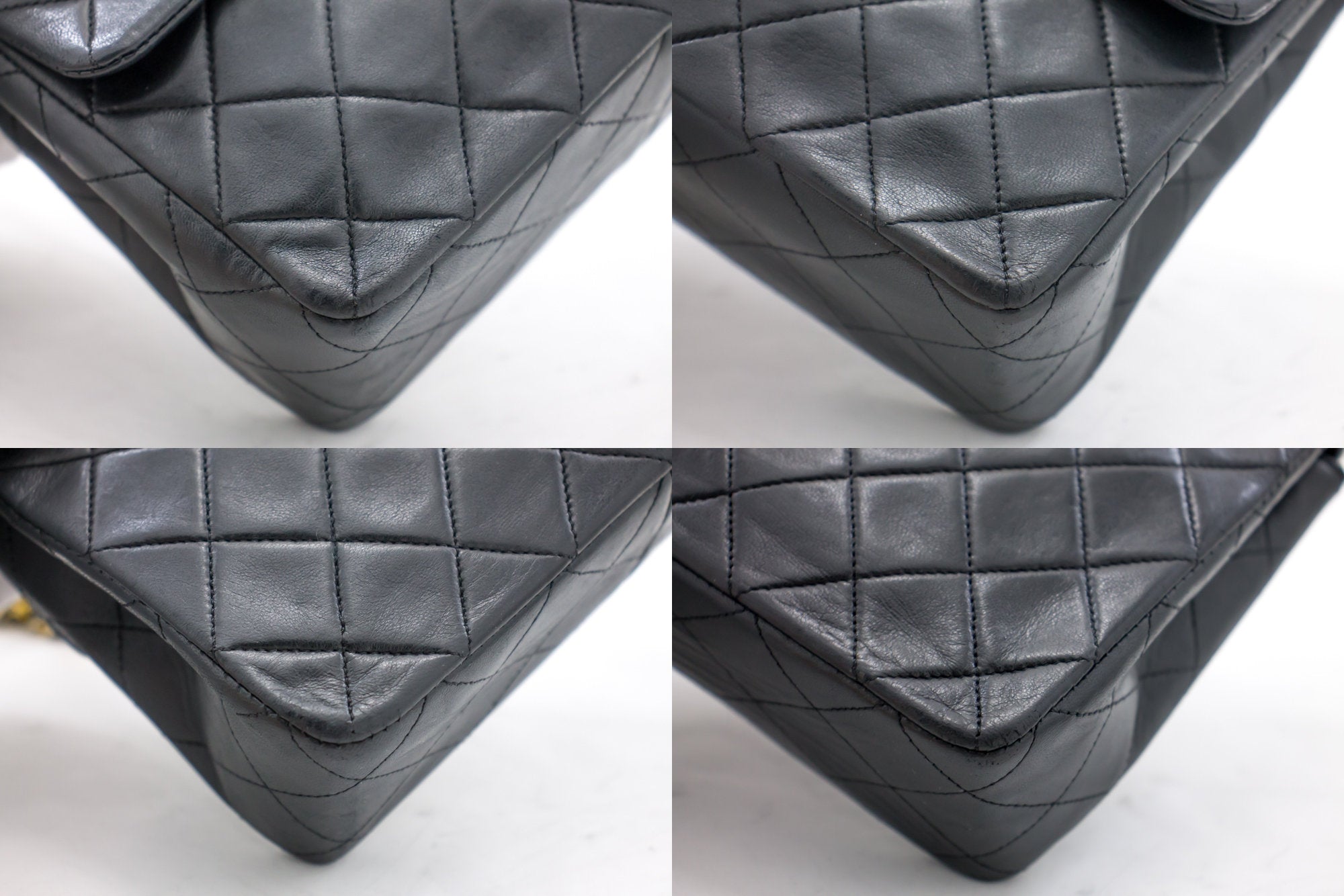 CHANEL Mini Square Small Chain Shoulder Bag Crossbody Black Quilt g90