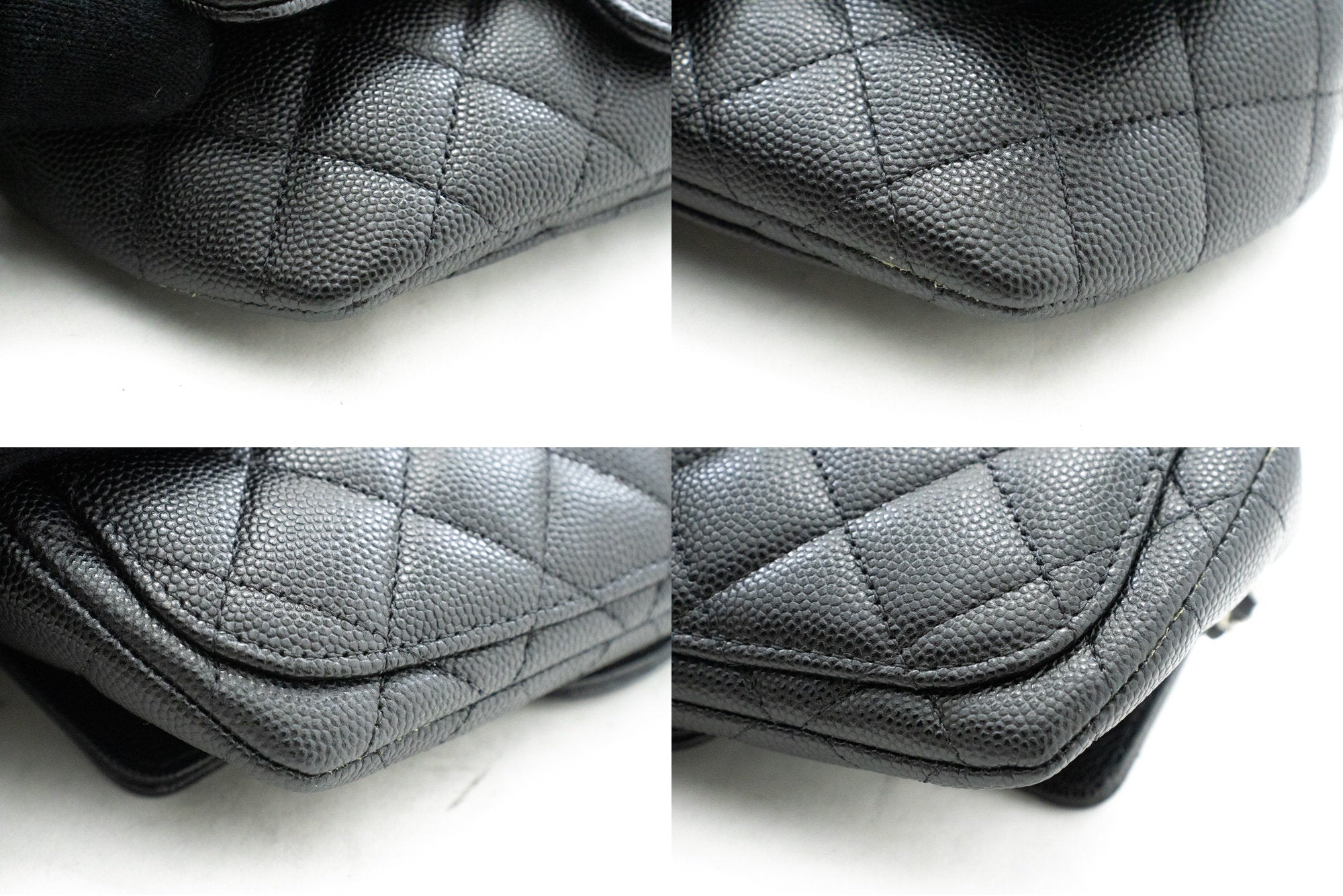 CHANEL Flap Phone Holder With Chain Bag Black Crossbody Clutch j99
