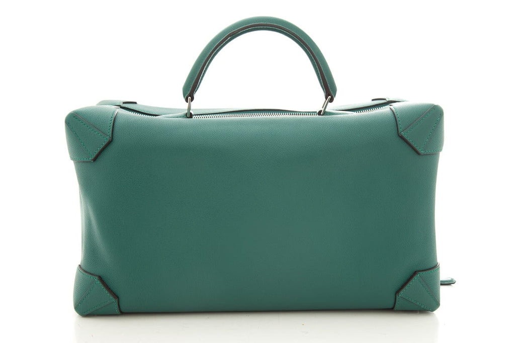 HermÃƒÆ’Ã‚Â¨s Vert Pelouse Mailbox Top Handle Leather Handbag