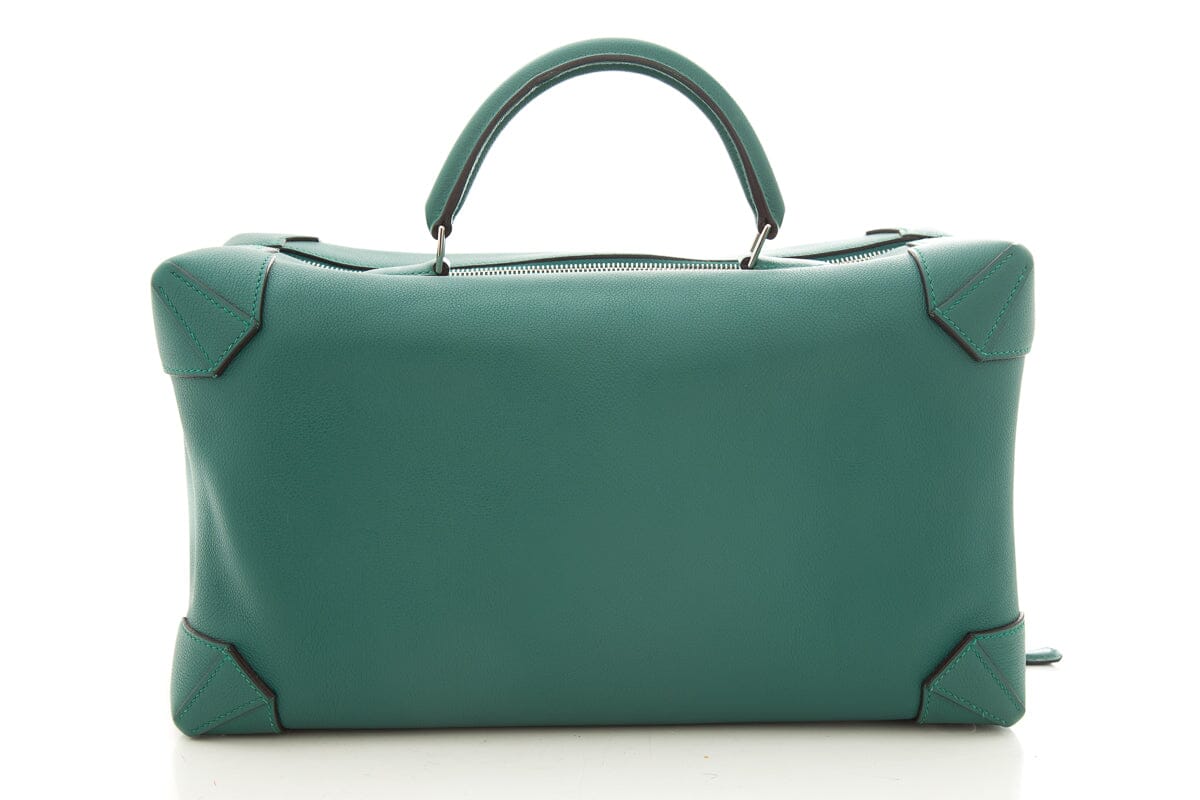 HermÃƒÆ’Ã‚Â¨s Vert Pelouse Mailbox Top Handle Leather Handbag