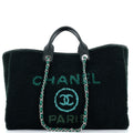 CHANEL Deauville Tote Shearling Large