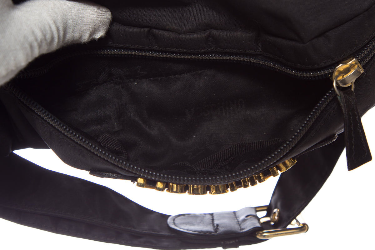 Moschino Black Waist Bag