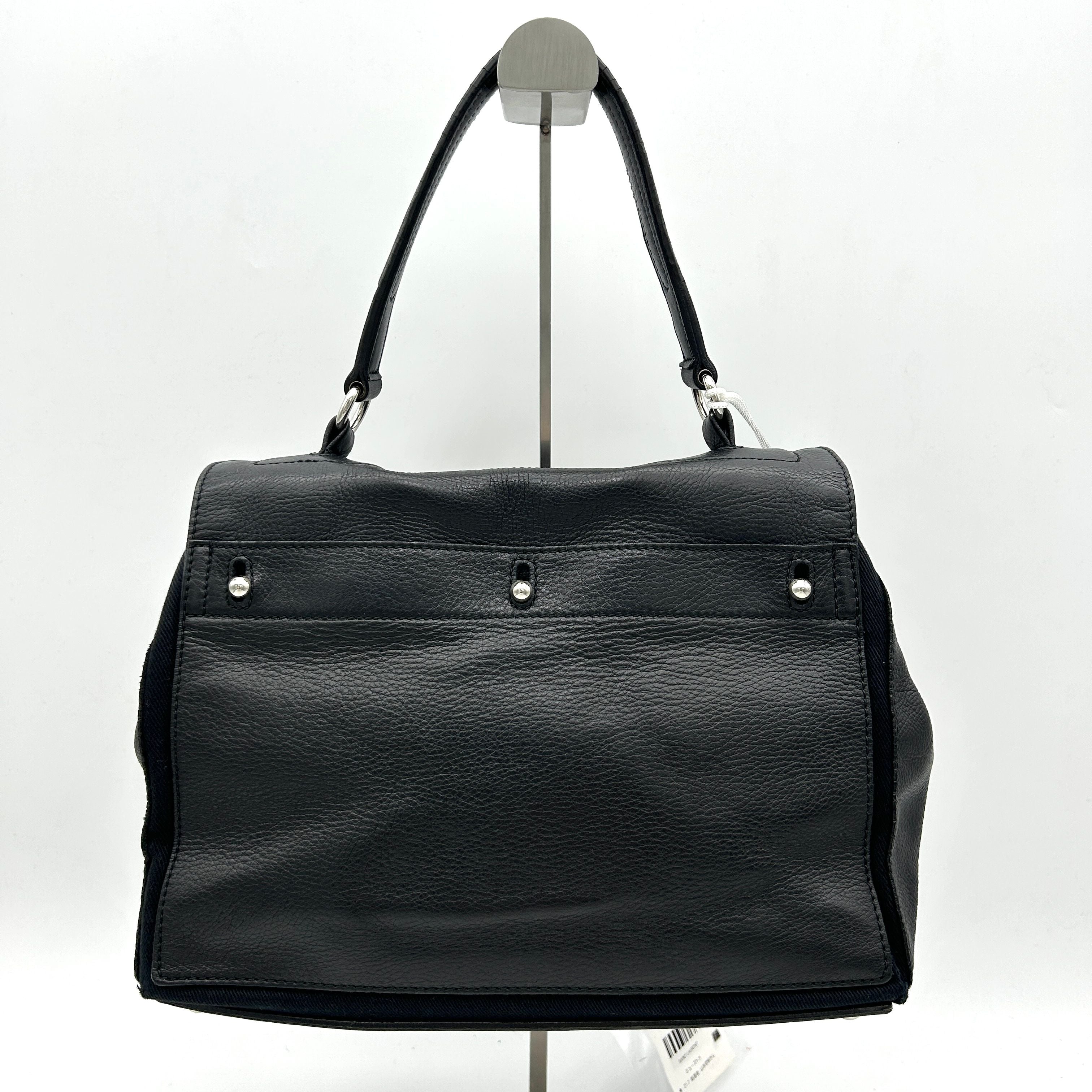 Pre-owned Yves Saint Laurent Leather Top Handle Bag - Black Shoulder Bags, Handbags LA6001