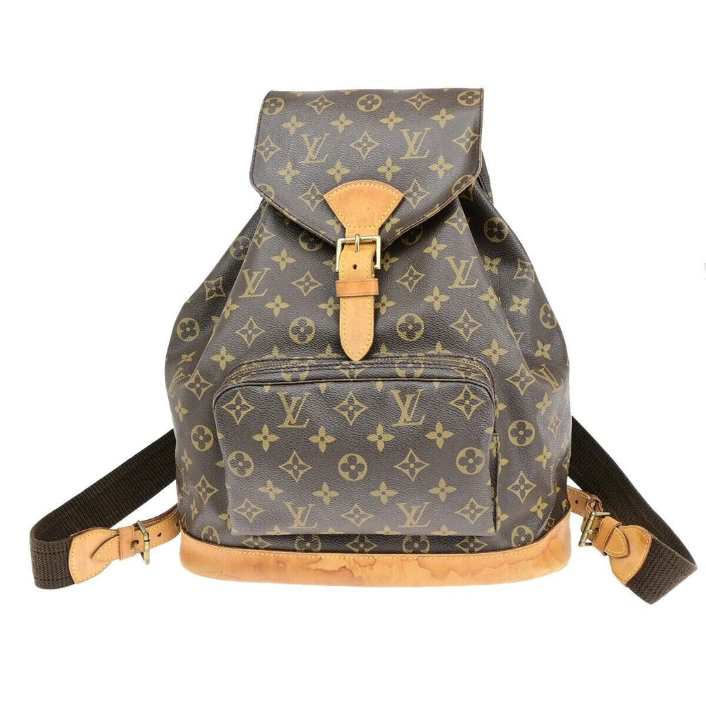 Louis Vuitton Montsouris Gm  Canvas Backpack Bag
