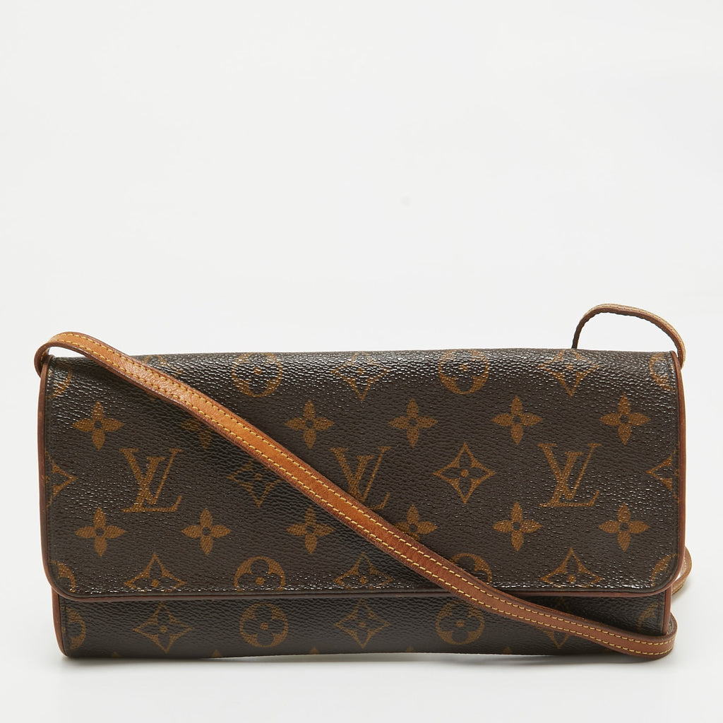 Louis Vuitton Monogram Canvas Twin Pochette Gm Bag..