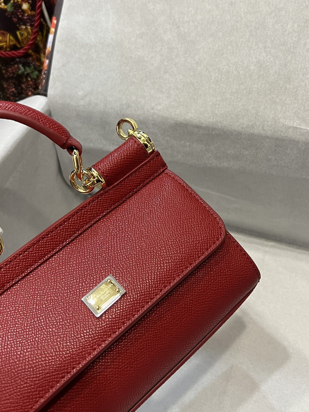 GLAMI Small Sicily Bag In Dauphine Red For Women 7.5in/19cm GLAMI