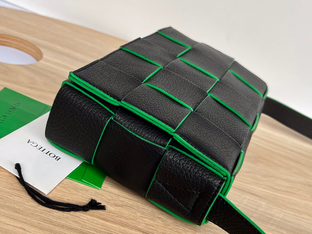 GLAMI Cassette Bag Black And Green, For Women, Bags 9.1in/23cm