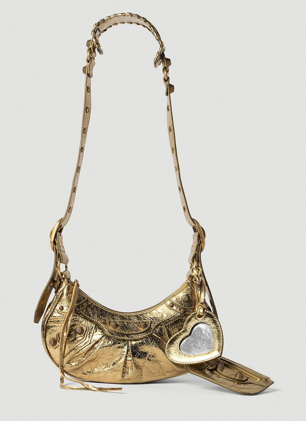 Balenciaga Women Le Cagole Xs Metallic Shoulder Bag