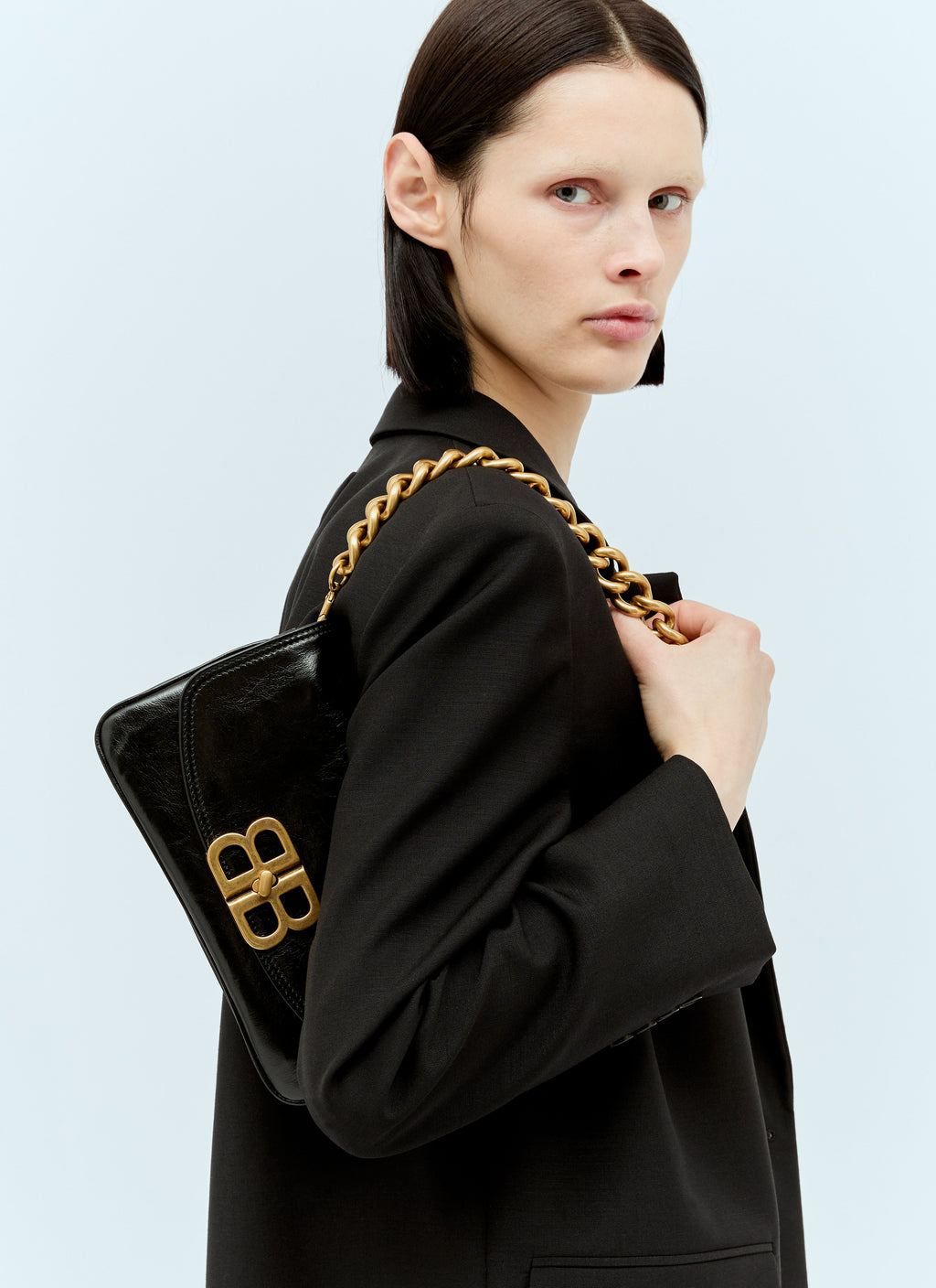 Balenciaga Women Bb Soft Small Flap Shoulder Bag