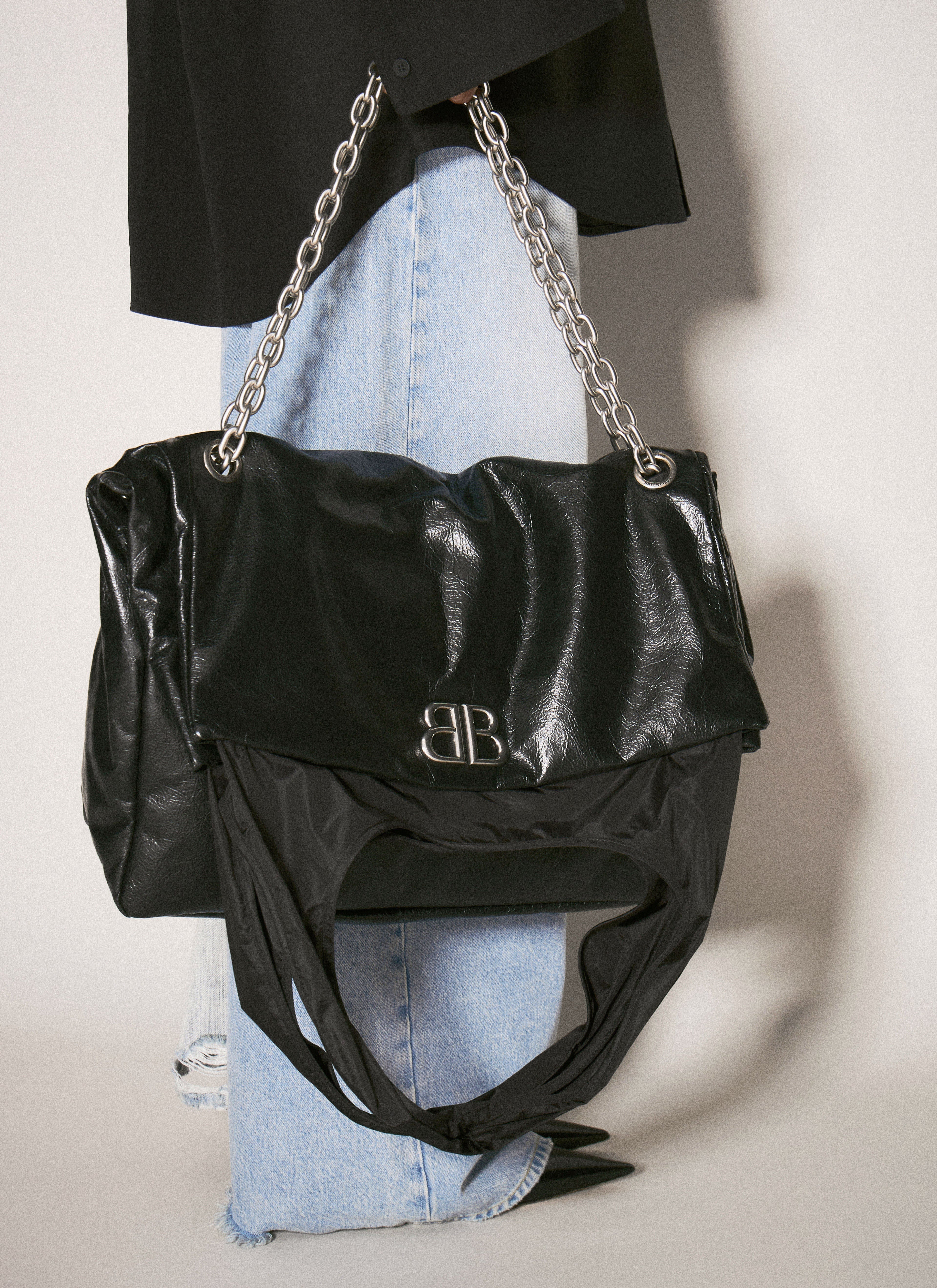 Balenciaga Women Monaco Large Chain Plus Shoulder Bag
