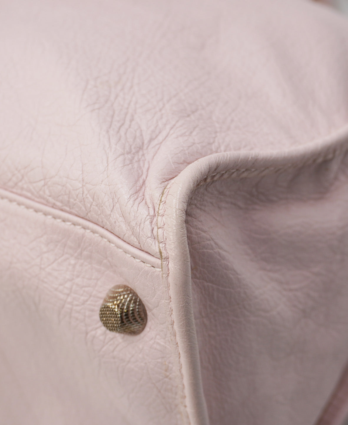 Agneau Giant 12 Silver Hardware City Pink