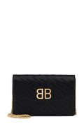 BB Wallet On Chain Black with Gold Hardware