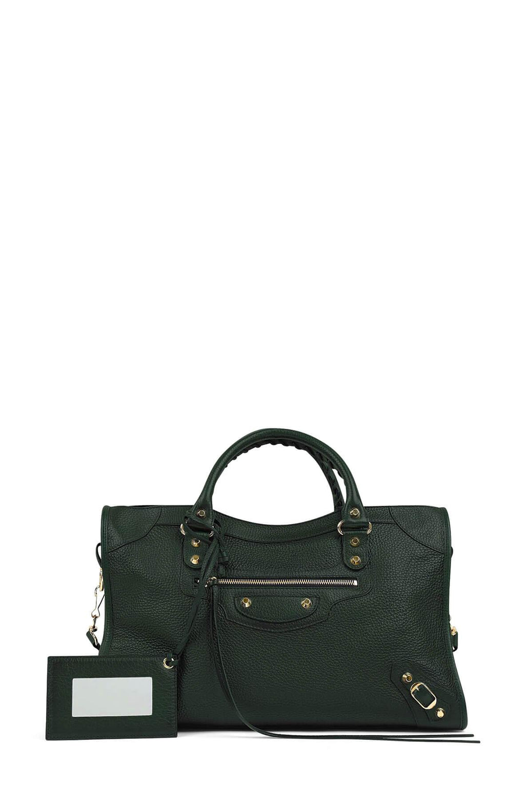 Classic City M Green with Gold Hardware