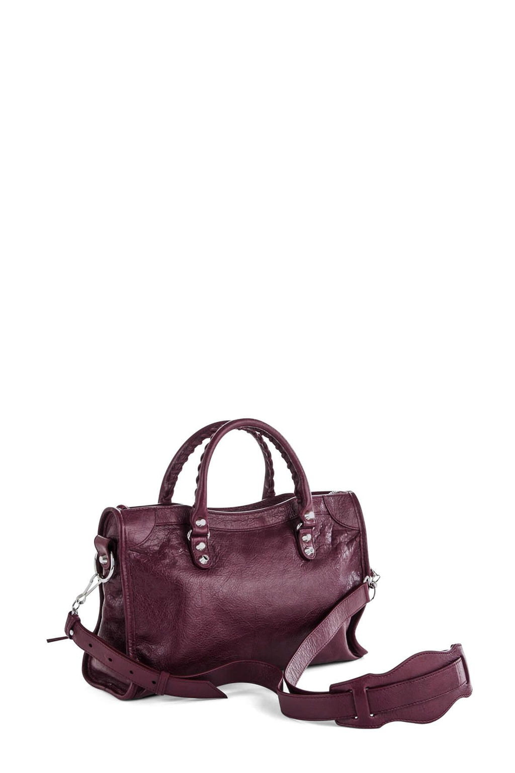 Classic City M Wine with Silver Hardware