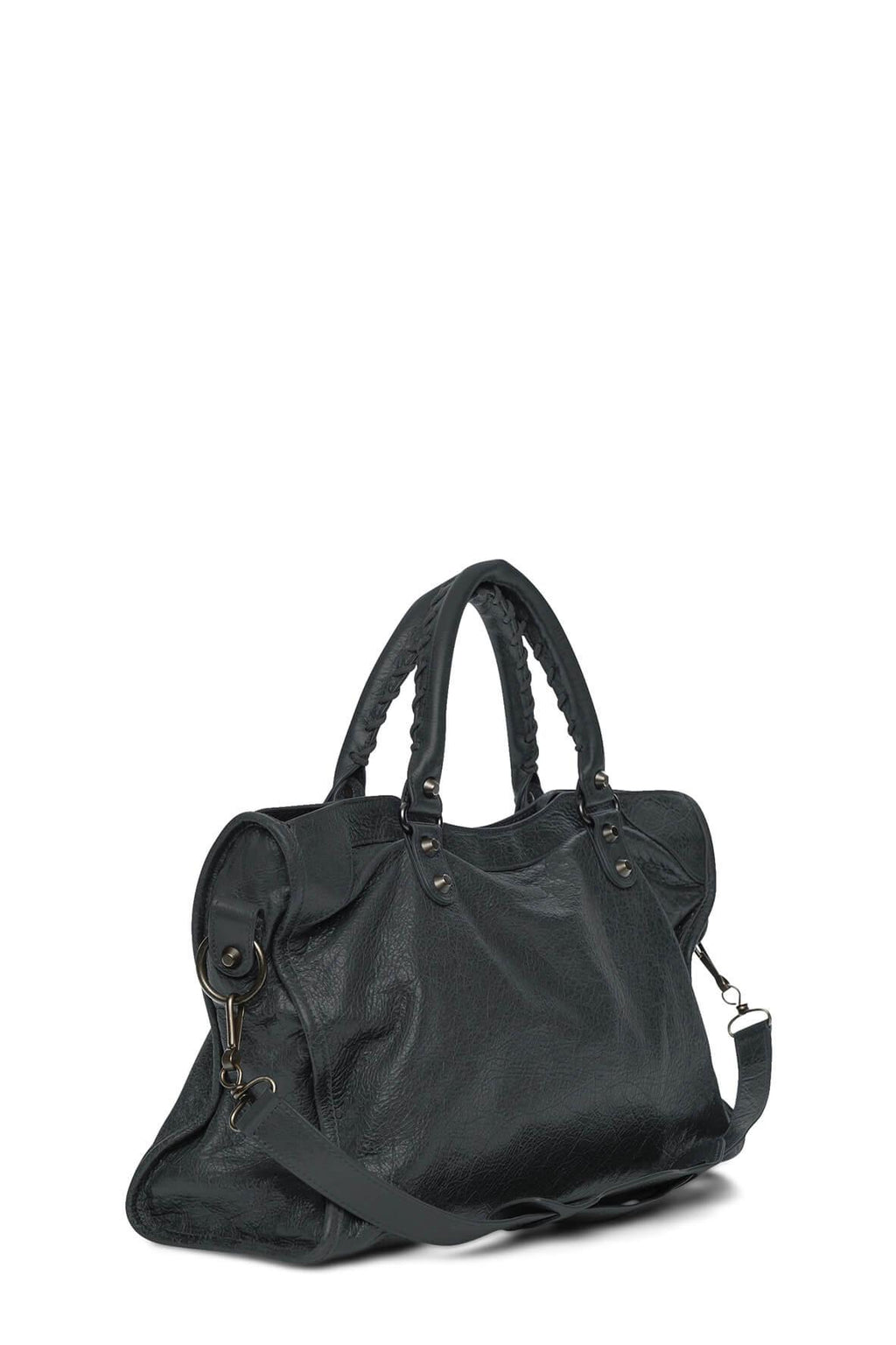 Classic City M Dark Grey with Bronze Hardware