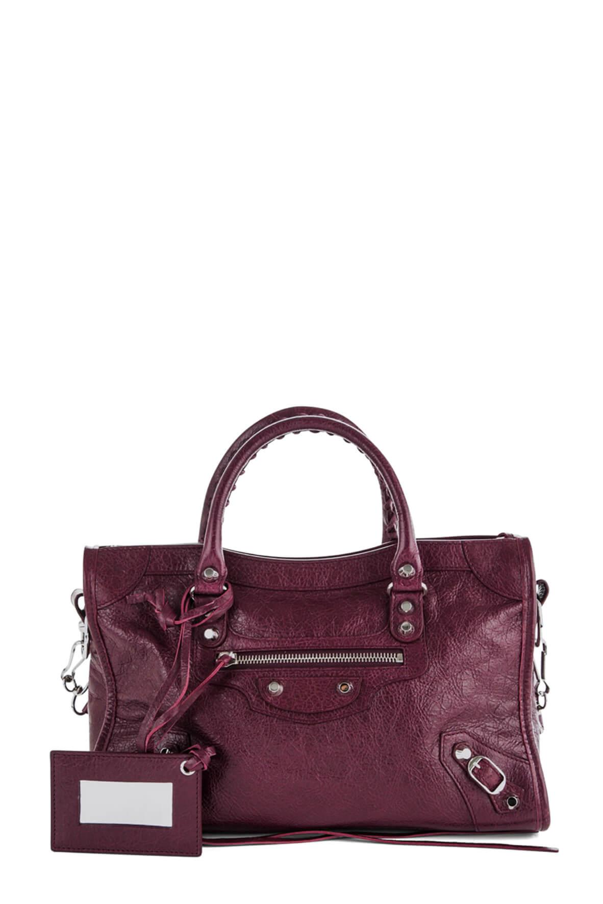 Classic City M Wine with Silver Hardware