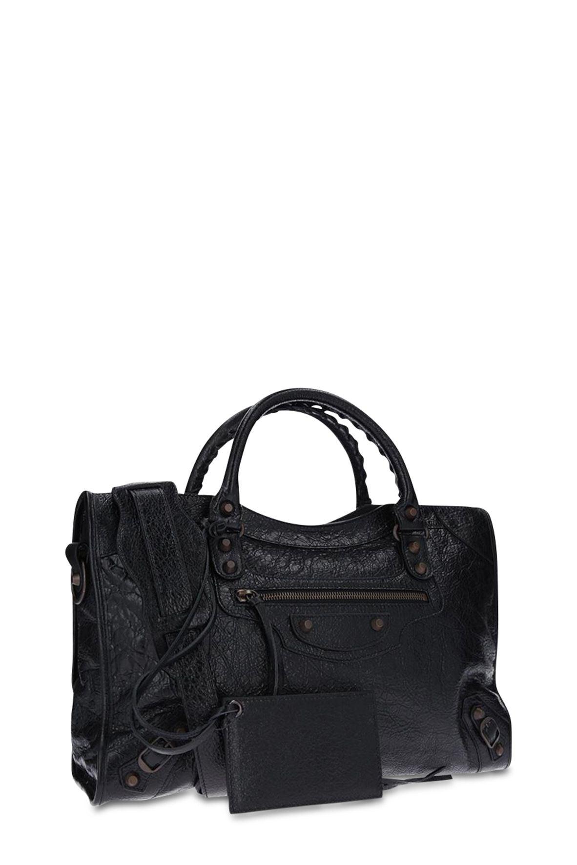Classic City S Black with Bronze Hardware