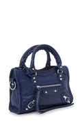 Classic Silver Nano City Bag Bleu Profond
