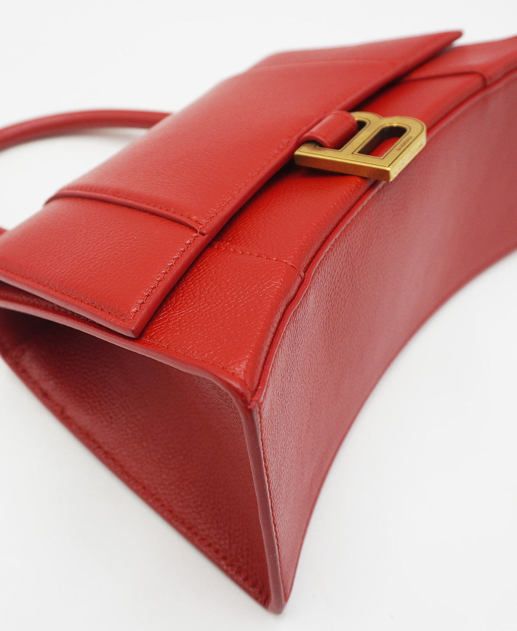 Hourglass Small Top Handle Bag Red