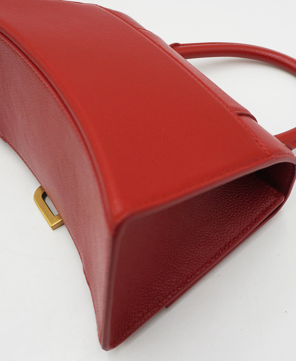 Hourglass Small Top Handle Bag Red