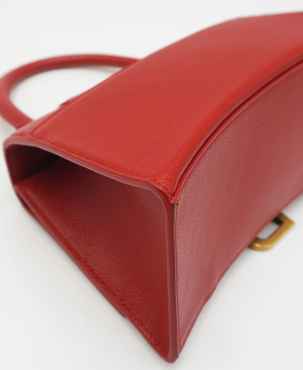 Hourglass Small Top Handle Bag Red