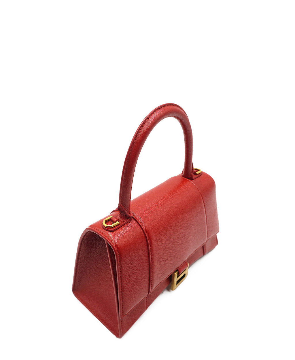 Hourglass Small Top Handle Bag Red