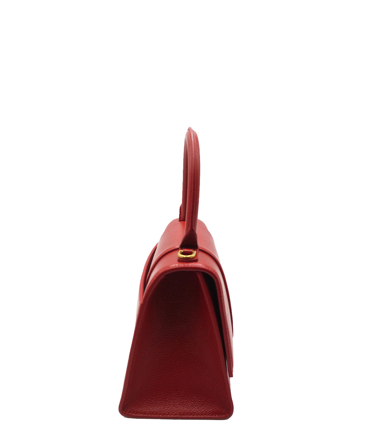Hourglass Small Top Handle Bag Red
