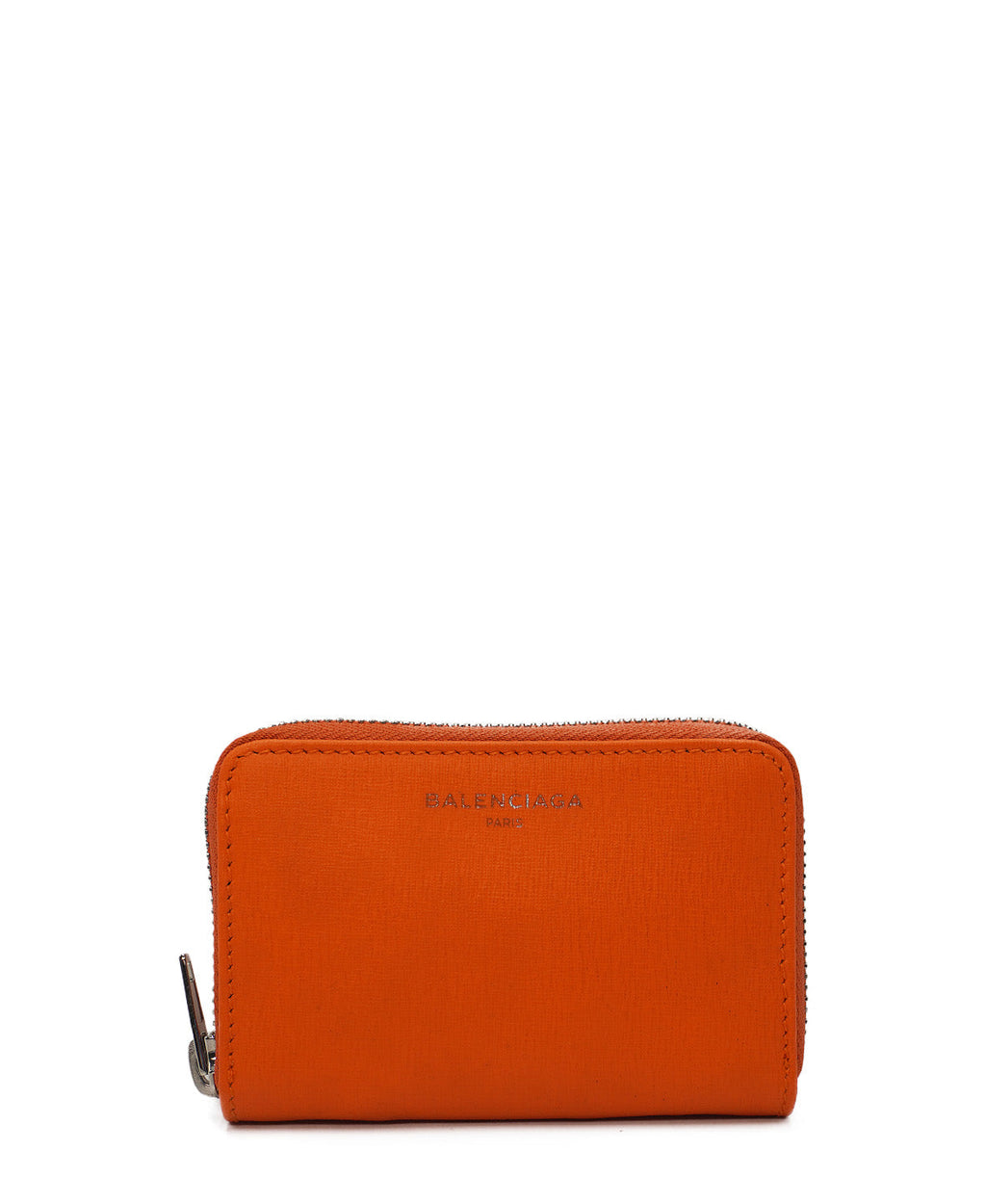 Leather Continental Wallet Orange