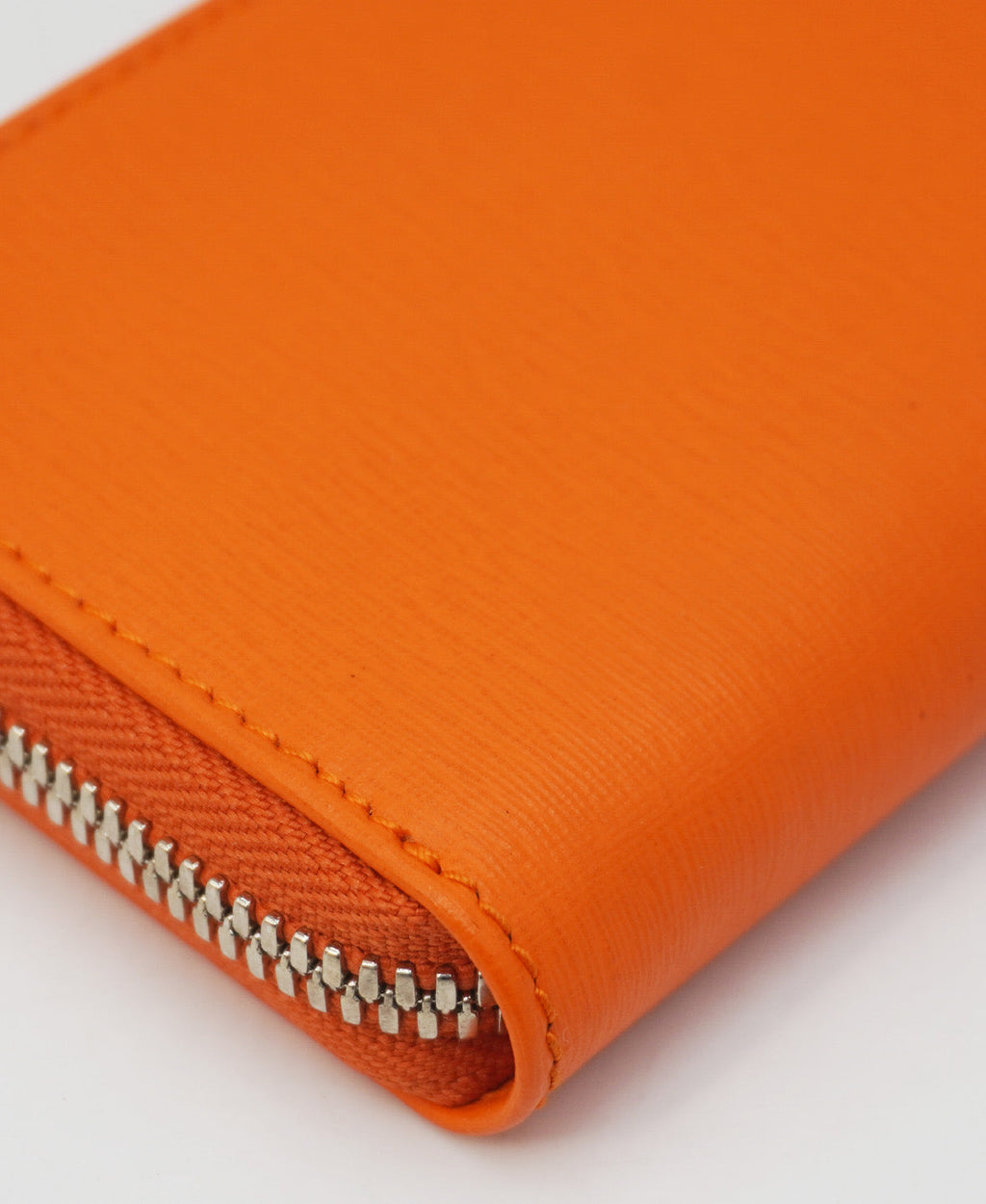 Leather Continental Wallet Orange